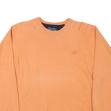 CHAMPION Mens Orange Crew Neck S Cotton Blend Casual Sweatshirt