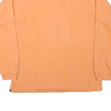 CHAMPION Mens Orange Crew Neck S Cotton Blend Casual Sweatshirt