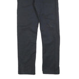 DICKIES Mens Slim Black Cotton Blend Trousers W30 L32 Zip Closure Classic Style