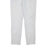 MICHAEL KORS Womens Slim White Cotton Blend Trouser W30 L28 Elegant Fit Zip