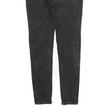 TOMMY HILFIGER Womens Jeans Black Slim Skinny Denim Medium W30 L32 Stylish Zip