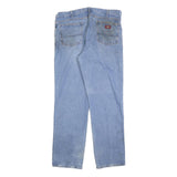 DICKIES Mens Relaxed Blue Denim Cotton Blend Jeans W38 L34 Classic Workwear Zip