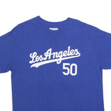 MAJESTIC Mens Blue Los Angeles Betts 50 Graphic T-Shirt XL Short Sleeve Crew