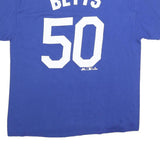 MAJESTIC Mens Blue Los Angeles Betts 50 Graphic T-Shirt XL Short Sleeve Crew