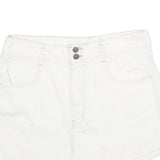 LEVI'S Womens White Cotton Denim Casual Shorts M W31 Classic Fit Summer