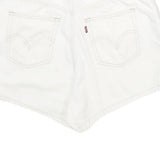 LEVI'S Womens White Cotton Denim Casual Shorts M W31 Classic Fit Summer