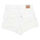 LEVI'S Womens White Cotton Denim Casual Shorts M W31 Classic Fit Summer