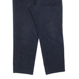FAY Mens Cotton Blend Navy Regular Straight Trousers W35 L30 Classic Zip