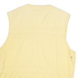 PADDLESKI Mens Yellow Cotton Blend Zip Vest 2XL Lightweight Workwear Outdoor