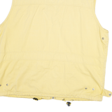 PADDLESKI Mens Yellow Cotton Blend Zip Vest 2XL Lightweight Workwear Outdoor