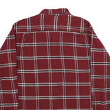 WRANGLER Mens Red & White Check Shirt M Long Sleeve Button Casual Cotton
