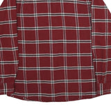 WRANGLER Mens Red & White Check Shirt M Long Sleeve Button Casual Cotton