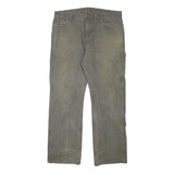 DICKIES Mens Regular Fit Cotton Blend Grey Workwear Trousers W36 L30 Utility Zip