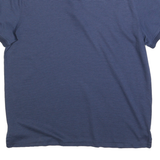 CALVIN KLEIN Mens Blue Striped Short Sleeve Polo Shirt L Cotton Blend Casual