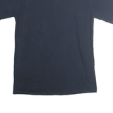 CHAMPION Mens Navy Blue Bucknell Lacrosse Graphic T-Shirt M Crew Neck Short