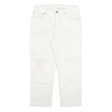 LEVI'S Mens Slim White Jeans Denim W32 L25 Button Cotton Blend Stylish