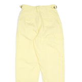 OUT OF AFRICA Womens Cotton Blend Yellow Regular Trousers W26 L30 Casual Comfort