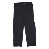 ADIDAS Mens Polyester Blend Black Regular Zip Trousers W36 L31 Casual Comfort