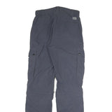 CHERIANO Womens Regular Blue Cargo Trousers W27 L31 Zip Polyester Blend Pockets