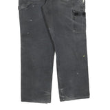 DICKIES Mens Cotton Blend Black Regular Straight Trousers W34 L32 Workwear