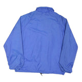 IMP PRINT Mens Blue Coach Jacket M Nylon Button Plain Lightweight
