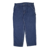 CARHARTT Mens Regular Fit Denim Blue Jeans W38 L31 Workwear Zip Closure