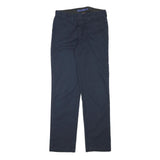 DICKIES Mens Cotton Blend Navy Regular Straight Trousers W27 L30 Workwear