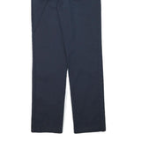 DICKIES Mens Cotton Blend Navy Regular Straight Trousers W27 L30 Workwear