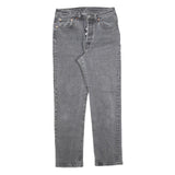 LEVI'S 501 BIG E Womens Jeans Grey Regular Straight Denim Raw W26 L28 Vintage
