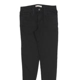 LEVI'S Girls Cotton Blend Black Slim Skinny Trousers W24 L26