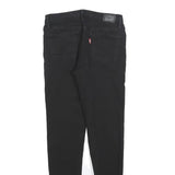 LEVI'S Girls Cotton Blend Black Slim Skinny Trousers W24 L26