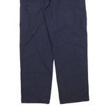 CARHARTT Mens Cotton Blend Navy Relaxed Straight Trousers W34 L32 Workwear Zip