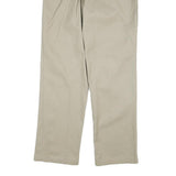 DICKIES Mens Cotton Blend Beige Regular Straight Trousers W36 L34 Workwear Zip