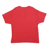 CHAMPION Mens Red XL Graphic T-Shirt Short Sleeve Crew Neck Casual Cotton Blend