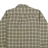 TOMMY HILFIGER Mens Green & Cream Checked Cotton Shirt XL Classic Casual