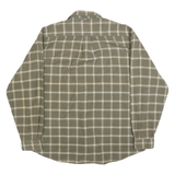 TOMMY HILFIGER Mens Green & Cream Checked Cotton Shirt XL Classic Casual