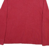 POLO RALPH LAUREN Mens Red Cotton Blend Plain Pullover Jumper Crew Neck XL