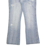 DOLCE & GABBANA Womens Blue Regular Bootcut Denim Medium W31 L29 Distressed Zip