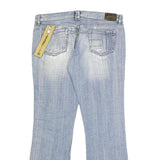 DOLCE & GABBANA Womens Blue Regular Bootcut Denim Medium W31 L29 Distressed Zip