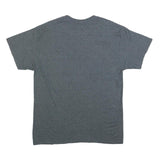 GILDAN Mens Grey Alaska Graphic T-Shirt L Short Sleeve Crew Neck Cotton Blend