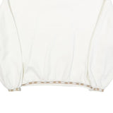 SDI Womens White Ski Wear Collar XL Cotton Blend Pullover Sweatshirt Ski Style