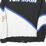 Mens Black & White Motorsport Cotton Blend Zip Jacket M Racing Inspired 1998