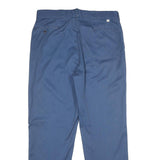 DICKIES Mens Polyester Blend Blue Regular Fit Straight Leg Trousers W38 L32