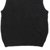 DOCKERS Mens Black & Grey Argyle Patterned Jumper V-Neck Basic Knit M Sleeveless