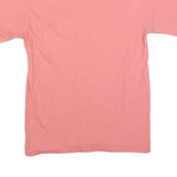 CHAMPION Womens Pink Cotton Blend Logo Graphic T-Shirt S Short Sleeve Crew Neck