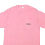 SUN Womens Pink & Blue Papeete Graphic T-Shirt L Short Sleeve Crew Neck Summer