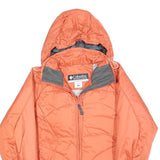 COLUMBIA Womens Orange Zip Jacket S Polyester Blend Outdoor Lightweight Warm