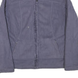THE NORTH FACE Womens Purple Jacket S Polyester Blend Zip Plain Outdoor Casual