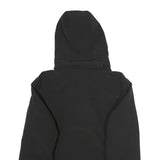 CALVIN KLEIN Mens Black Jacket S Polyester Zip Hooded Plain Casual Urban