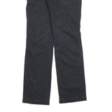 COLUMBIA Womens Black Cotton Blend Regular Straight Trousers W32 L32 Outdoor